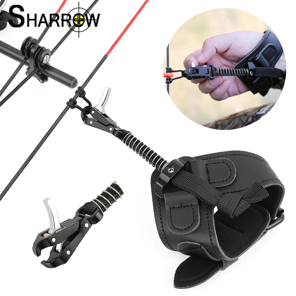 Outdoor Archery Caliper Release Aid Black Color Compound Bow Shooting