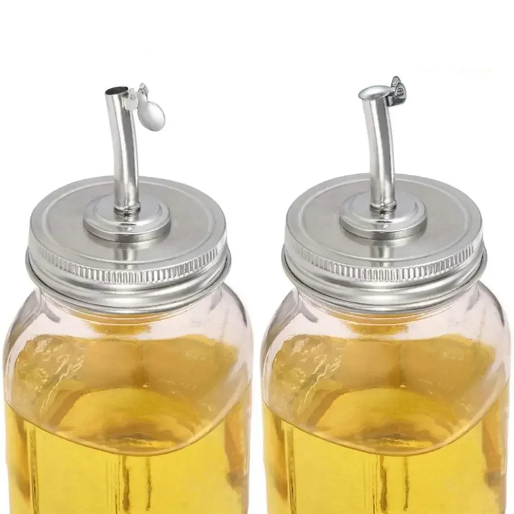 Universal Jar Oil Spout and Fermentation Lid Cover with Airlock