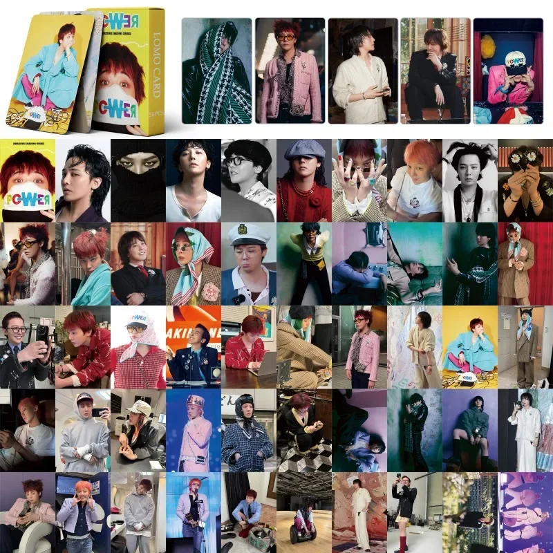 55pcs/set Kpop Lomo Cards POWER G-DRAGON GD HOME SWEET HOME