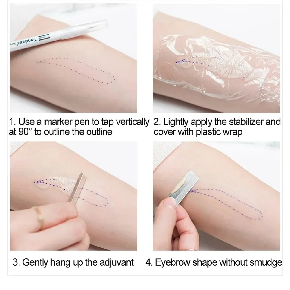 Disposable Sterilized Package With Ruler Medical Surgery Permanent Makeup Body Tattoo Piercing Scribe Skin Marker Pen 10Pcs