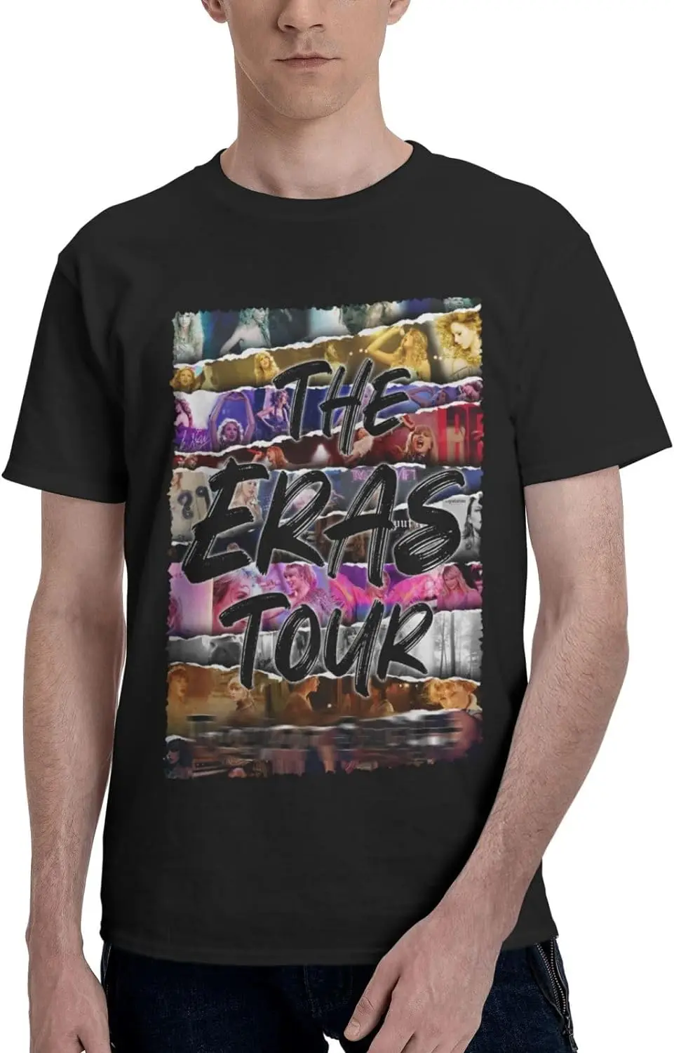 

Men's T Shirt Cotton Short Sleeved Classic Summer Shirts Tee Tops Black