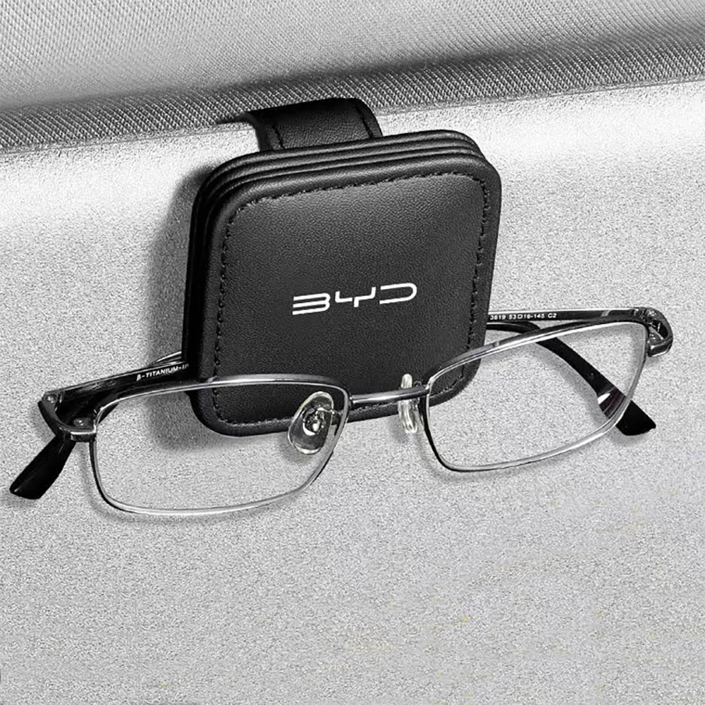Car Eyeglass Holder Glasses Storage Clip Auto Accessories For Byd Atto