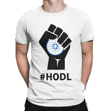 Camiseta HODL Cardano Fist HODLing ADA para hombres y mujeres, camisa de Humor, cuello redondo, criptomoneda, Bitcoin, Idea de regalo