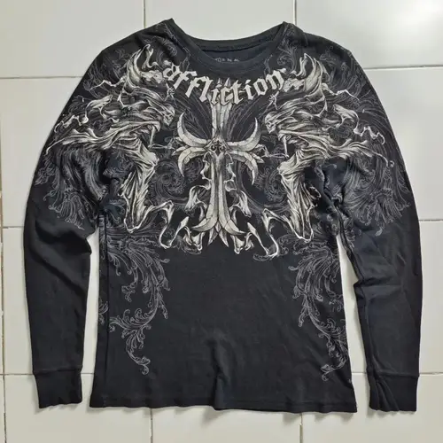 Fashionable Men's Autumn Personalized Skull Letter Print Micro Elastic Comfortable Long-Sleeved T-Shirt Outdoor Street Style Top - Image 6