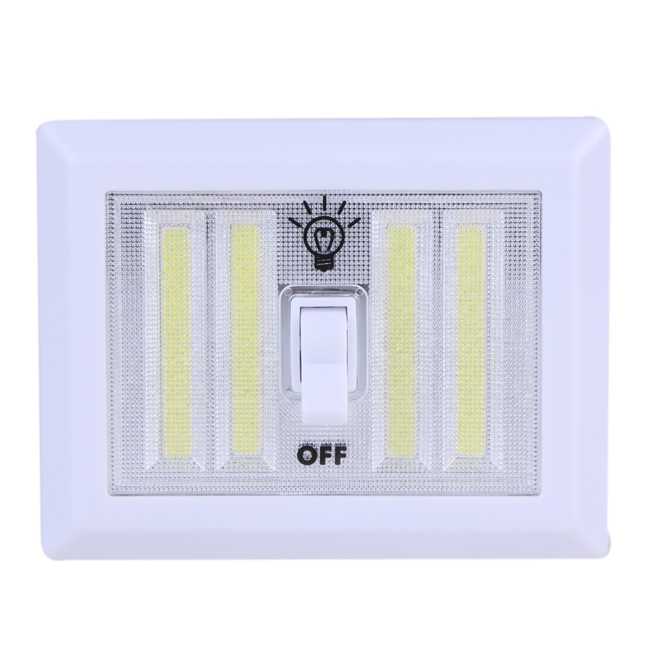 Magnetic LED Cordless Light Switch Wall Night Lights Battery Operated Kitchen Cabinet Garage Closet Camp Emergency Lamp