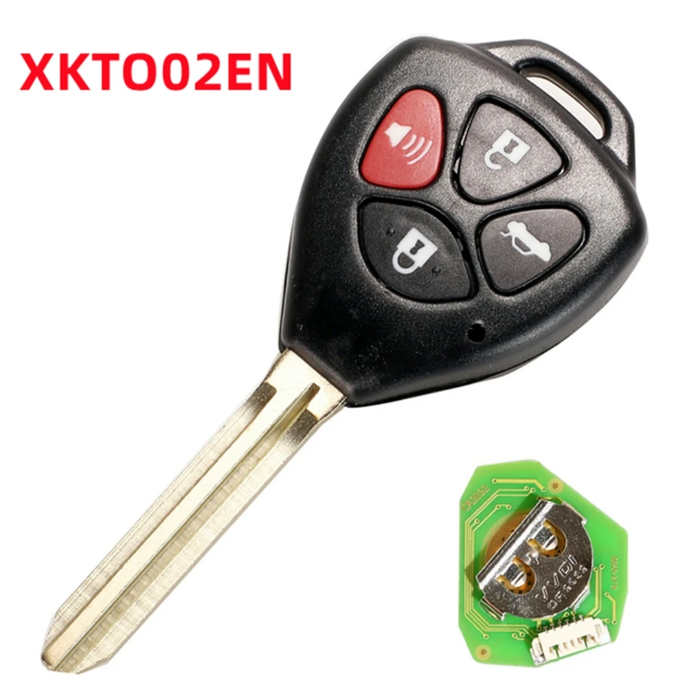 

5 шт. Xhorse XKTO02EN для Toyota VVDI2/VVDI ключевой инструмент Max программатор Универсальный провод дистанционный ключ 4 кнопки автомобильные ключи XKTO02EN