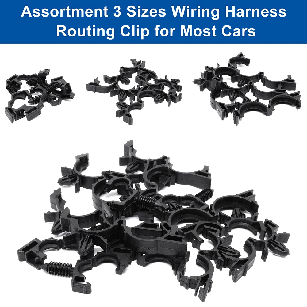 45Pcs Push On fascette per cavi fascette per cablaggio per auto fascette per cavi autobloccanti per veicoli in plastica universali per Toyota per Honda  34