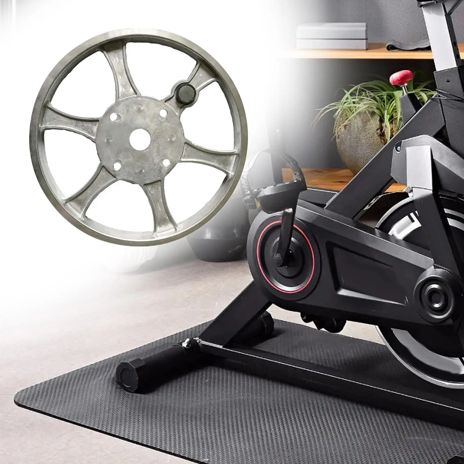 Exercise Bike Drive Disc Easy to Install Aluminum Alloy Indoor Stationary Bike Transmission Disc Accessories for Home Gym Cycle