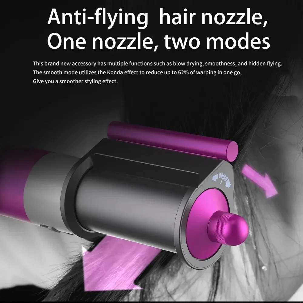 Professional 6In1 High Speed Multi Styler Hair Dryer Air Brush Auto Curling Iron Hair Straightener Styling Tool Gift Box 5