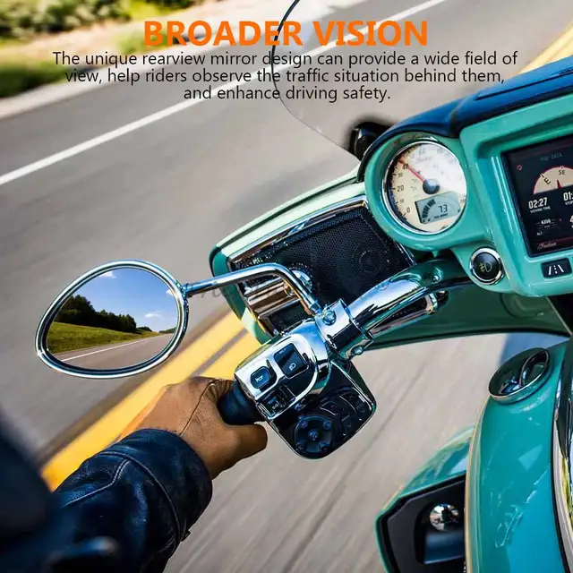 Motorcycle Rear View Mirror For Indian Scout Bobber Chief Chieftain Roadmaster Springfield 2014-2024 Side Mirrors Accessories