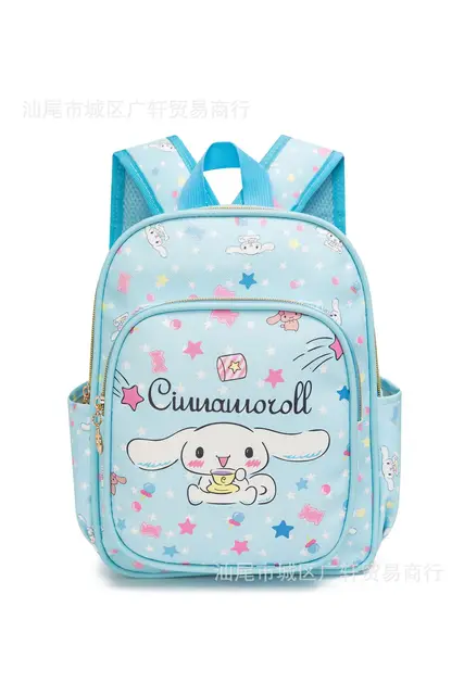 Kawaii Sanrio My Melody Kindergarten Children's School Bag New Kuromi Kitty Cat Backpack Shopping PU Waterproof Storage Bag Gift