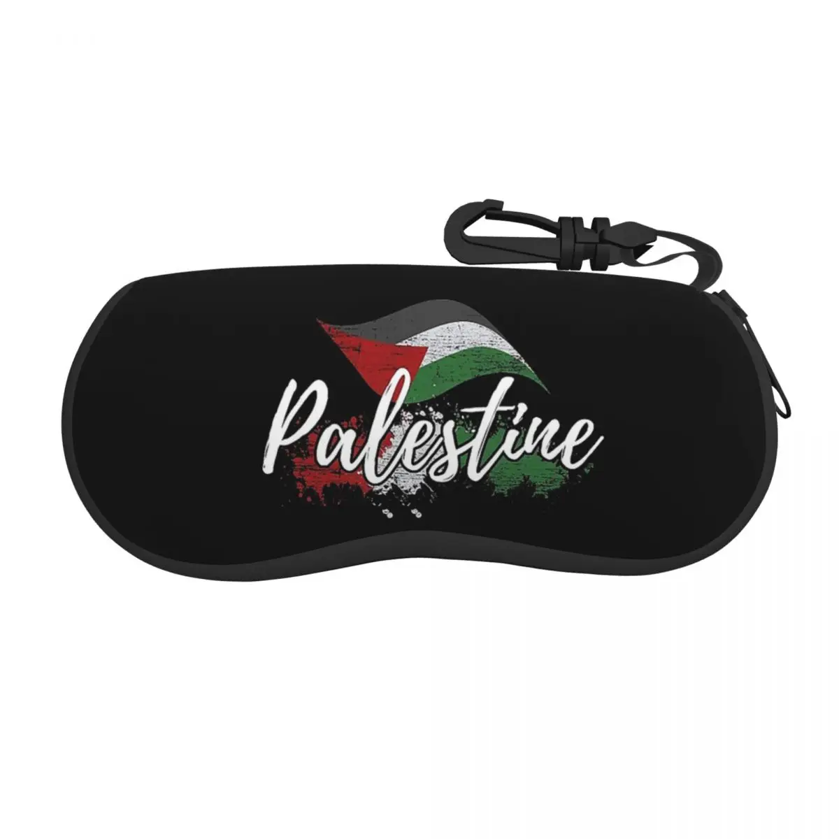 

Palestine Flag Glasses Case Travel Sunglasses Storage Box Print Eyewear Container