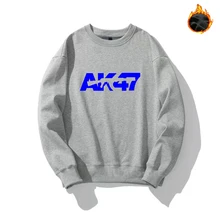 

Fall/Winter Sweatshirt Sport Clothes Hoodie AK 47 Printed Hoodie Men Hoodie Loose Couple Sweatshirt High Quality Patchwork Print