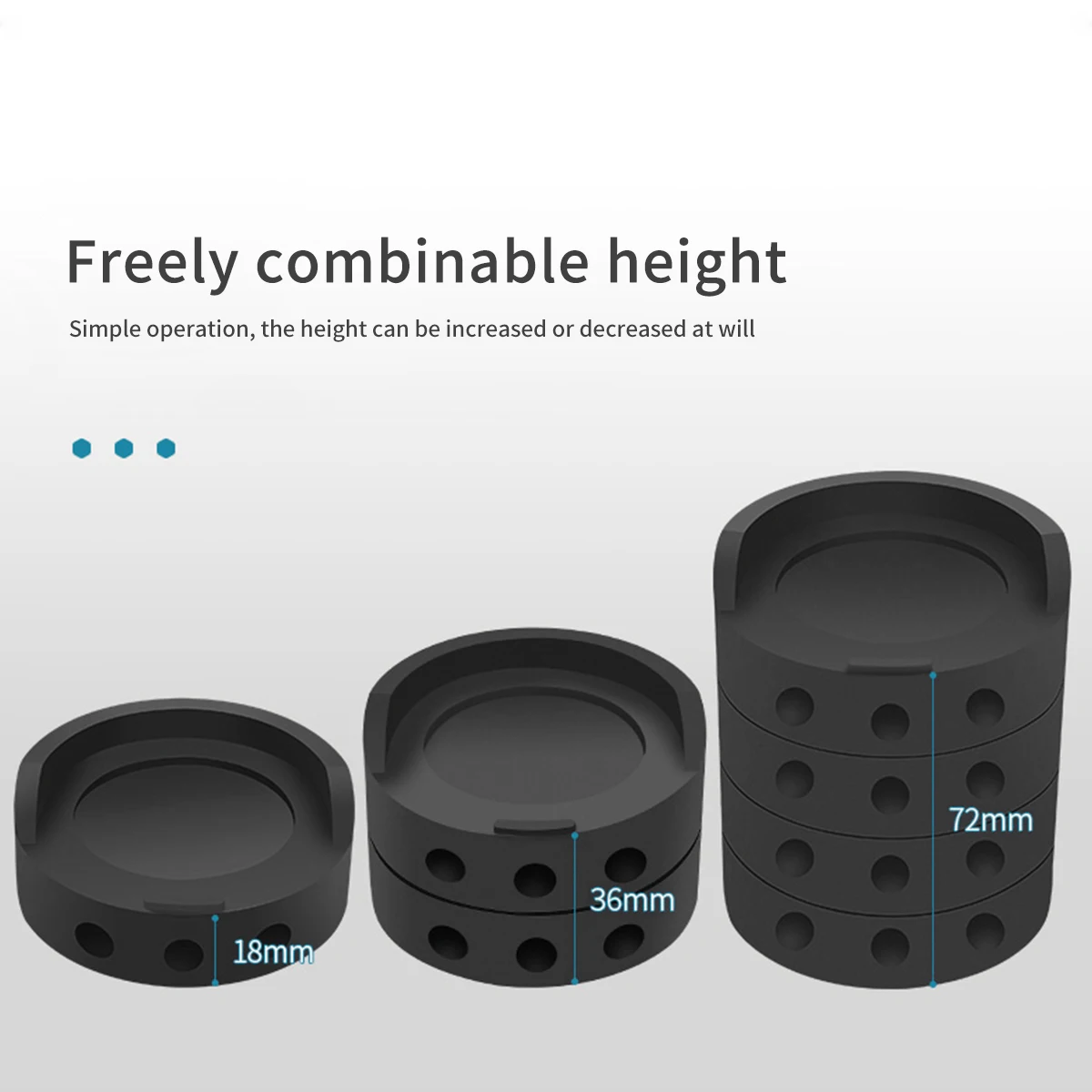 4/8Pcs Anti Vibration Pads Rubber Stabilizer Mat Washer and Dryer Shock and Noise Cancelling Mat Multi-purpose Furniture Leg Pad