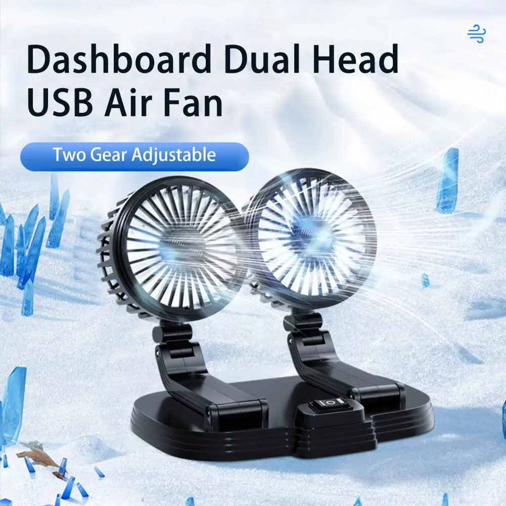 

360 Degree Car Fan Mini Van Home Cooler Cooling Desk Fan 5v Usb Suction Cooling Fan In The Car Interior Accessories