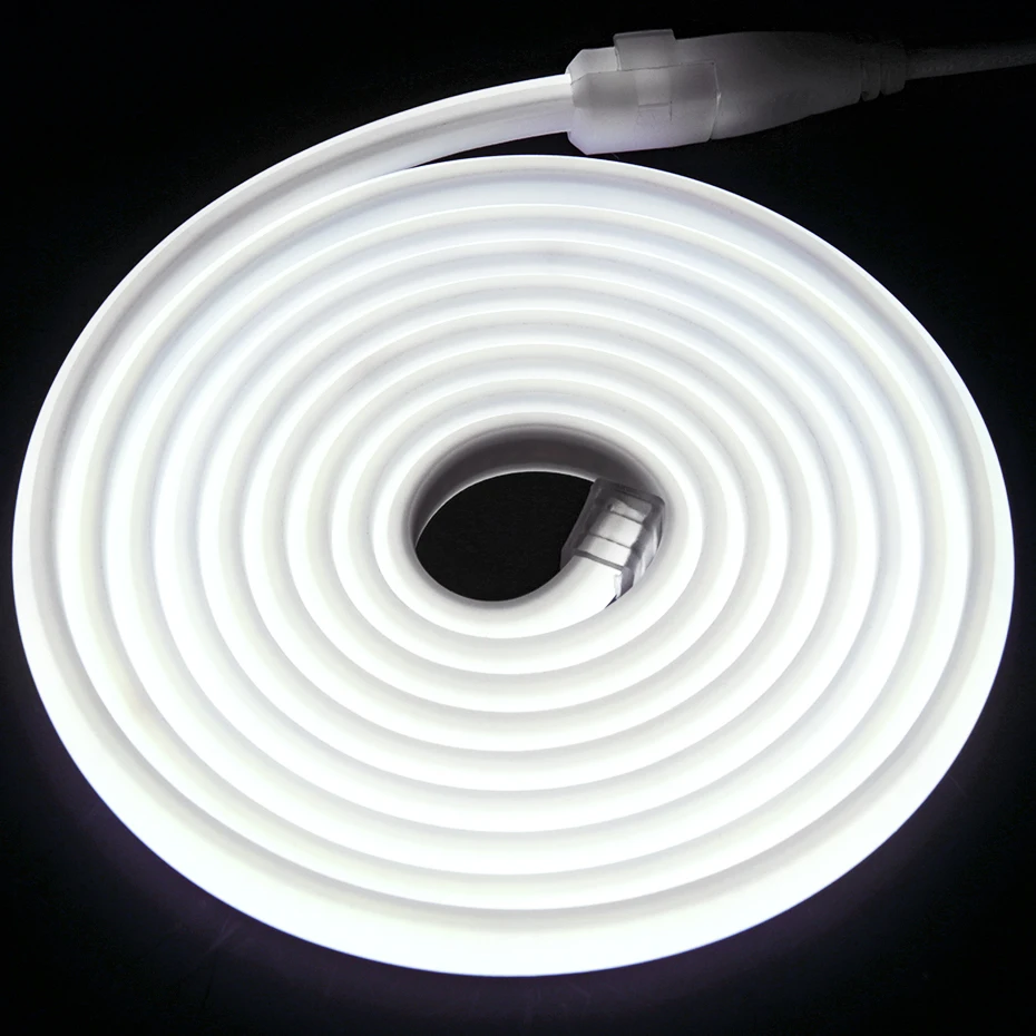 Tira de luces LED COB de neón, cinta flexible suave de 20m, 35m, 50m, 220V,  288Led/m, resistente al agua, de alto brillo, para habitación, cocina y  jardín - AliExpress