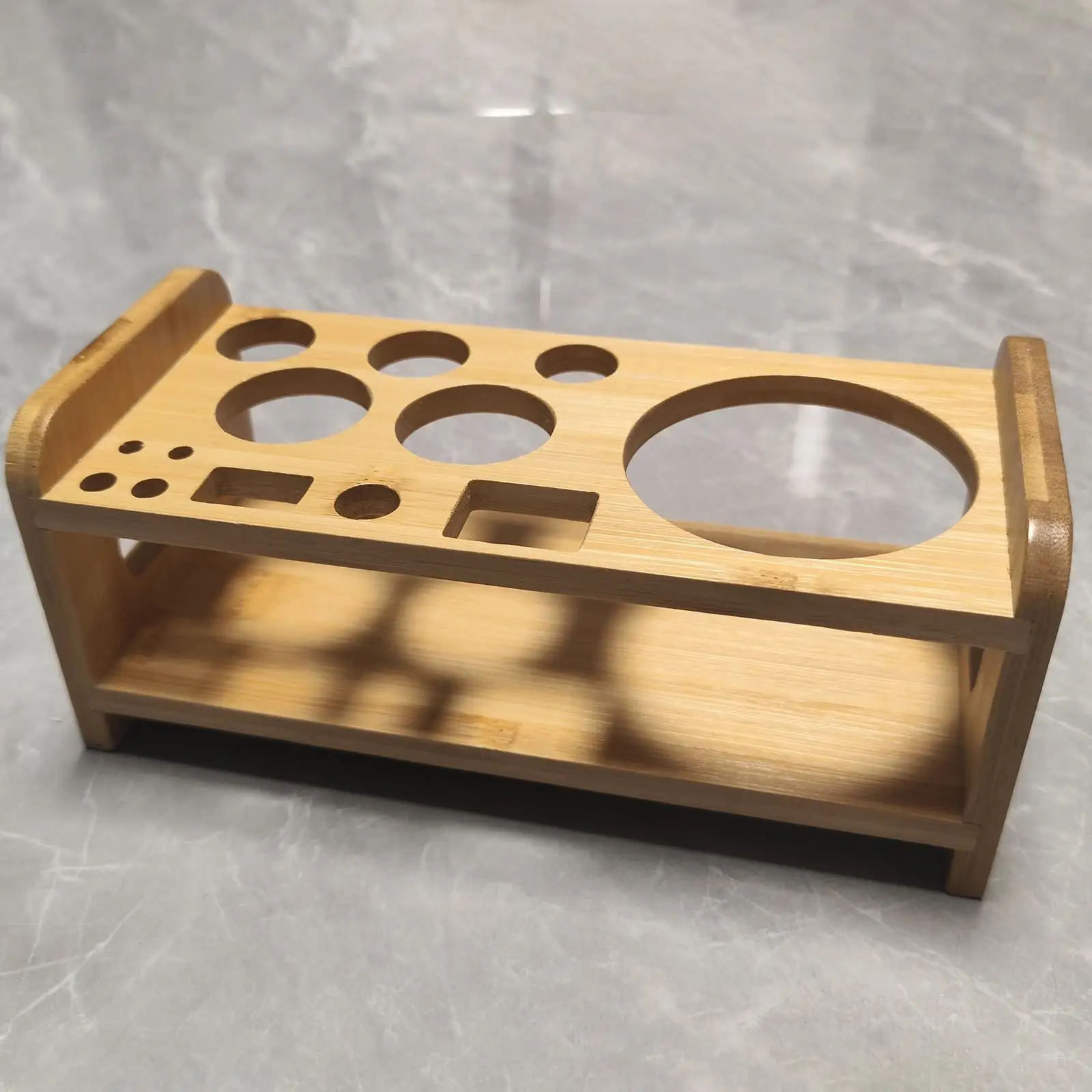 Cocktail Shaker Wooden Rack Stable Universal Kitchen for Beginners Barware Stand Durable Desktop Bar Gift Bamboo SHAKE Rack