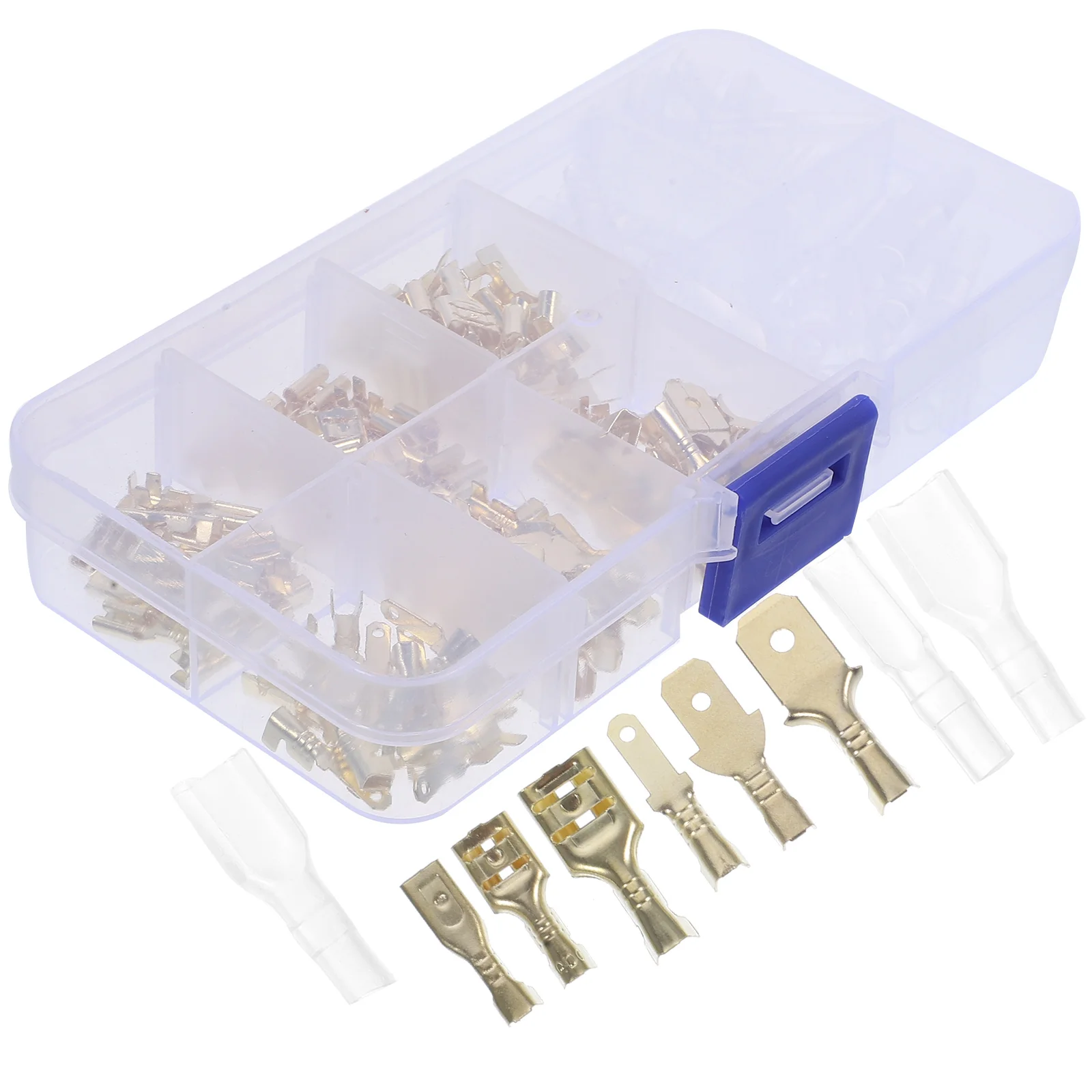 

Speakers Connector Spade Terminal Male Female Wire Terminals Quick Splice Crimp Kit Semi-Insulated