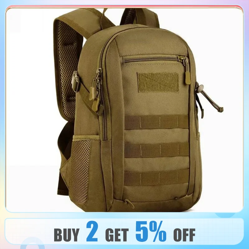 야외 여행 군사 전술 배낭 스포츠 캠핑 배낭, 트레킹 낚시 사냥 가방 배낭, 15L 방수 