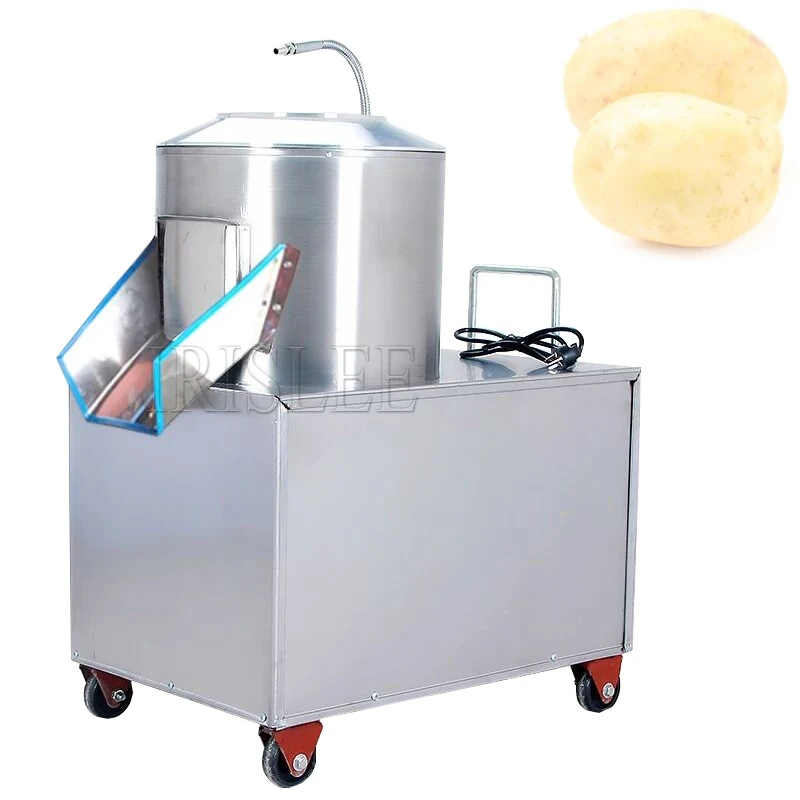 

Commercial Potato Peeler, Stainless Steel Automatic Potato Washer For Taro Ginger Sweet Potatoes Peeling