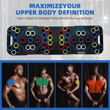 Push Up Support Board, Multifunctional Exercise Chest and Abdominal Muscles, Household Men's and Women's Training Board Fitness 4
