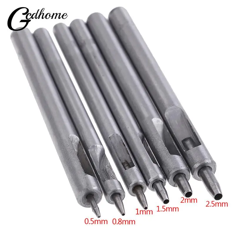 DIY Handmade Belt Punching Leather Hole Punch Hollow Drilling Tools Leather Handicraft Puncher Set Tool 0.8MM-2.5MM leather hole punch,leather puncher