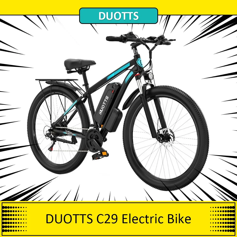 Duotts C29 Bici Elettrica 750W Mountain Bike 48V 15Ah Batteria Per 50Km Gamma 50 Km/H Velocità Massima 21 Velocità Gear Outdoor Fat Ebike