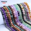 Natural Stone Beads 6/8/10mm Labradorite Citrine Amethyst Garnet Beads for Jewelry Making DIY Bracelet Necklace 1