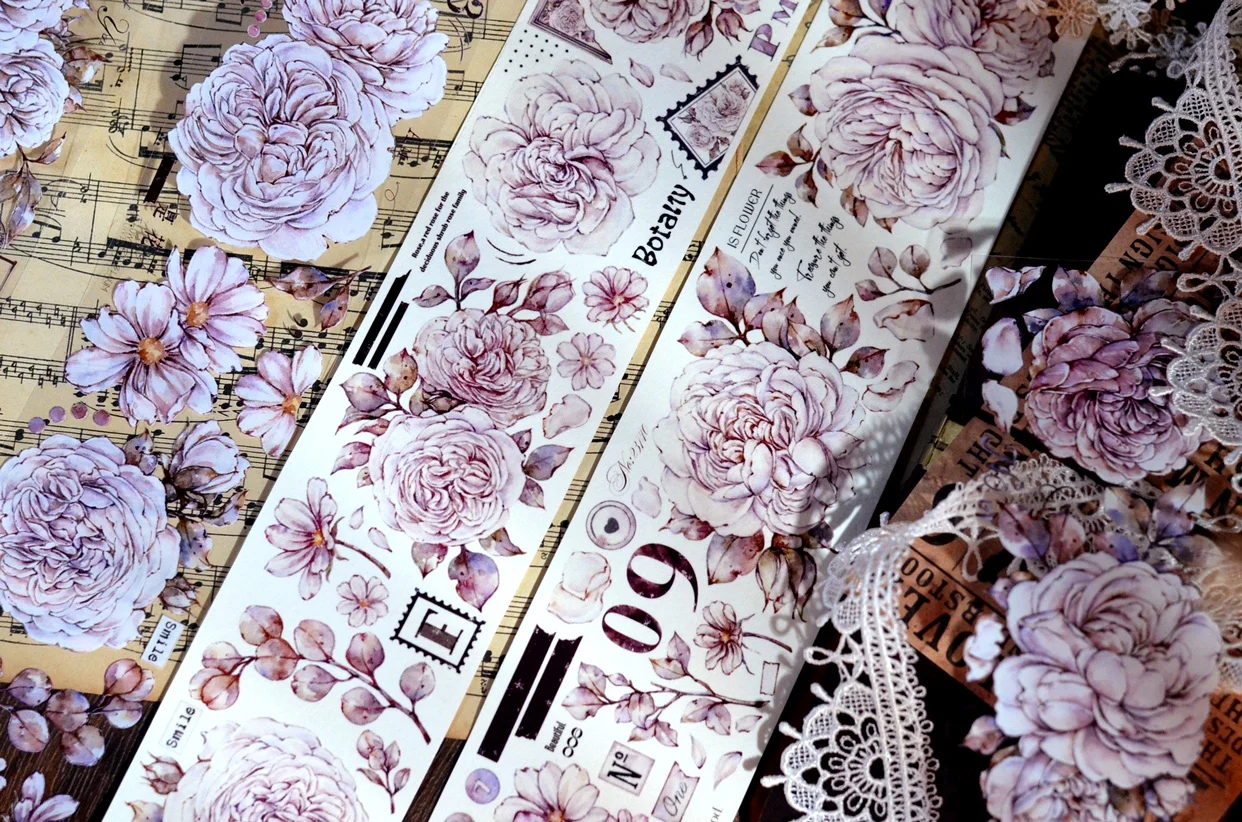 

1 Loop Washi Versatile Flower Journal Planner Decoration PET Tape
