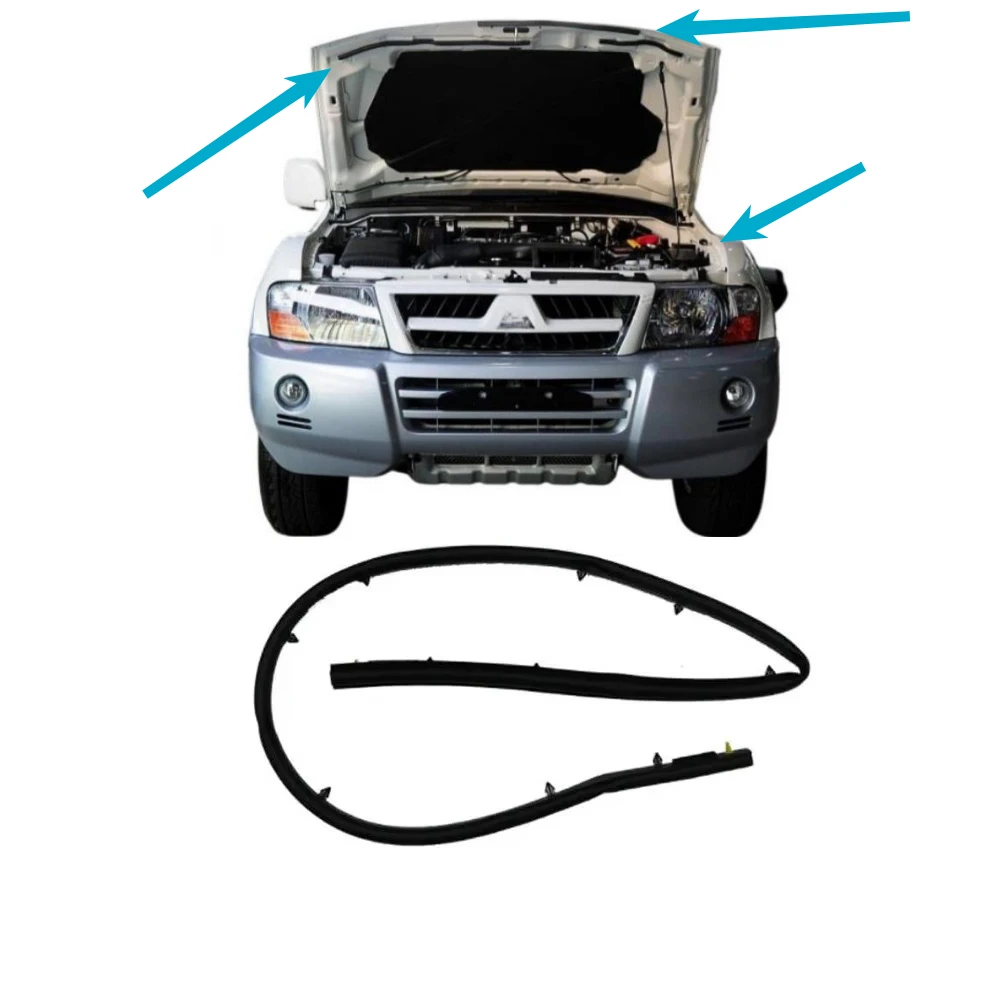 Petrol Hood Rubber Seal 1 Pcs For Pajero V73 Montero Body Shogun V70 V60 MR437091 hood rubber seal
