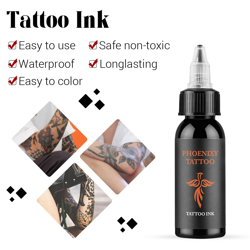 Professional Tattoo Inks 30ml/5ml Black White Red Colorful Tattoo Pigment for Permanent Makeup Body Art Pigment Supplies tattoo ink,tattoo ink pigment