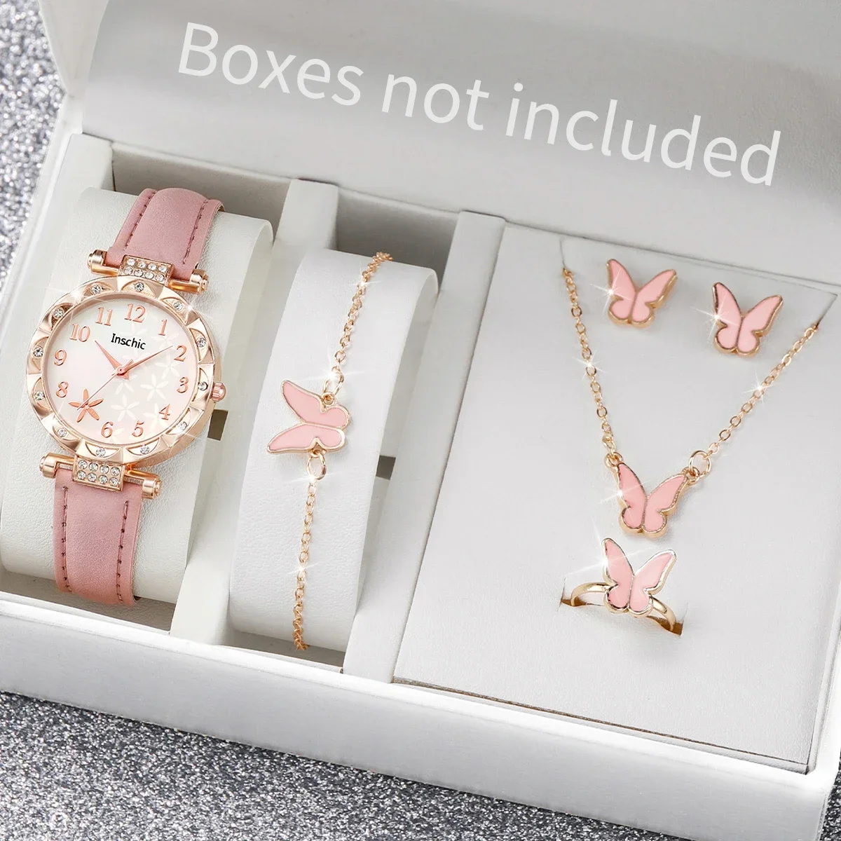 Jewelry Set Analog Quartz Women