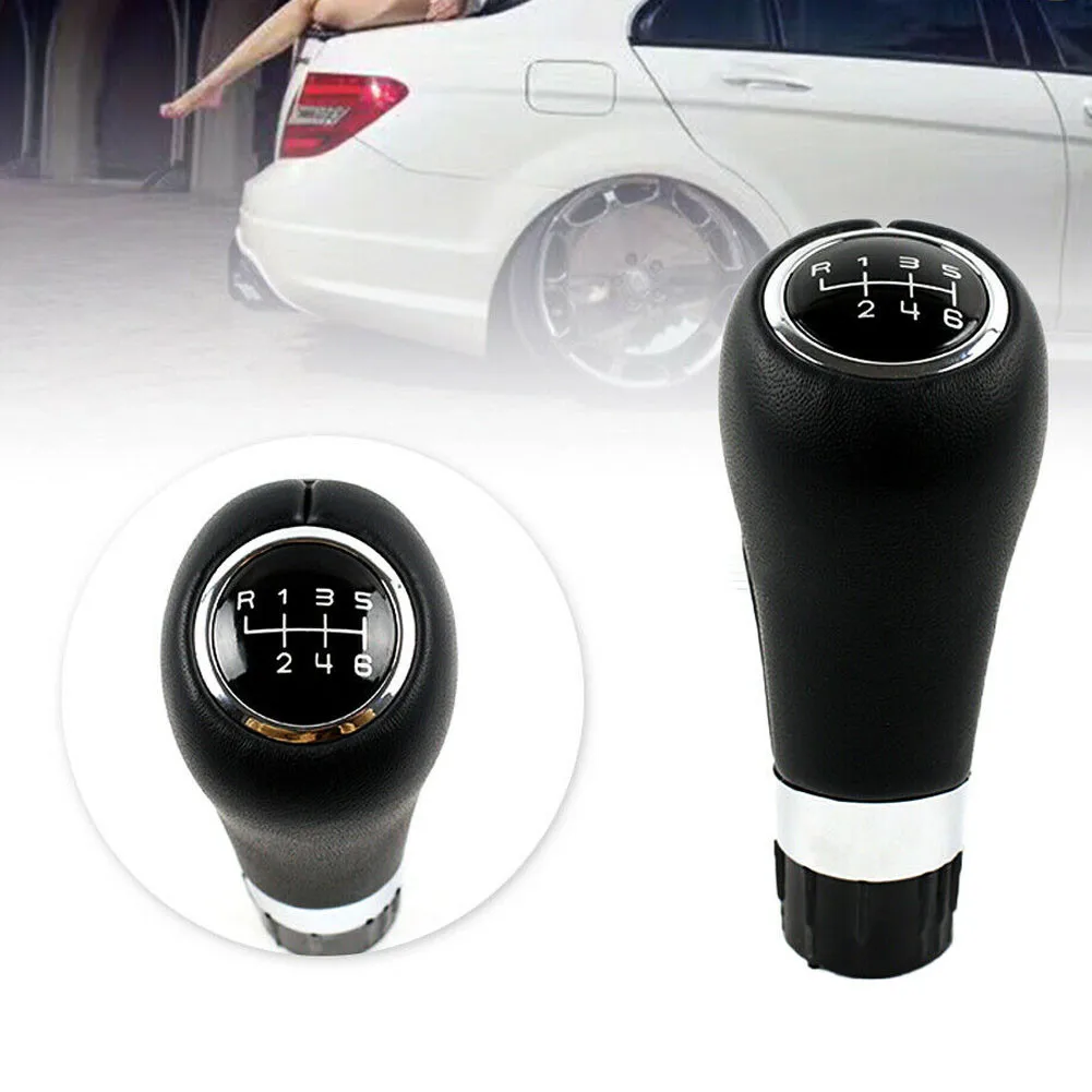 6SpeedGearShiftKnobLeatherForMercedesForBenzForCClassW203