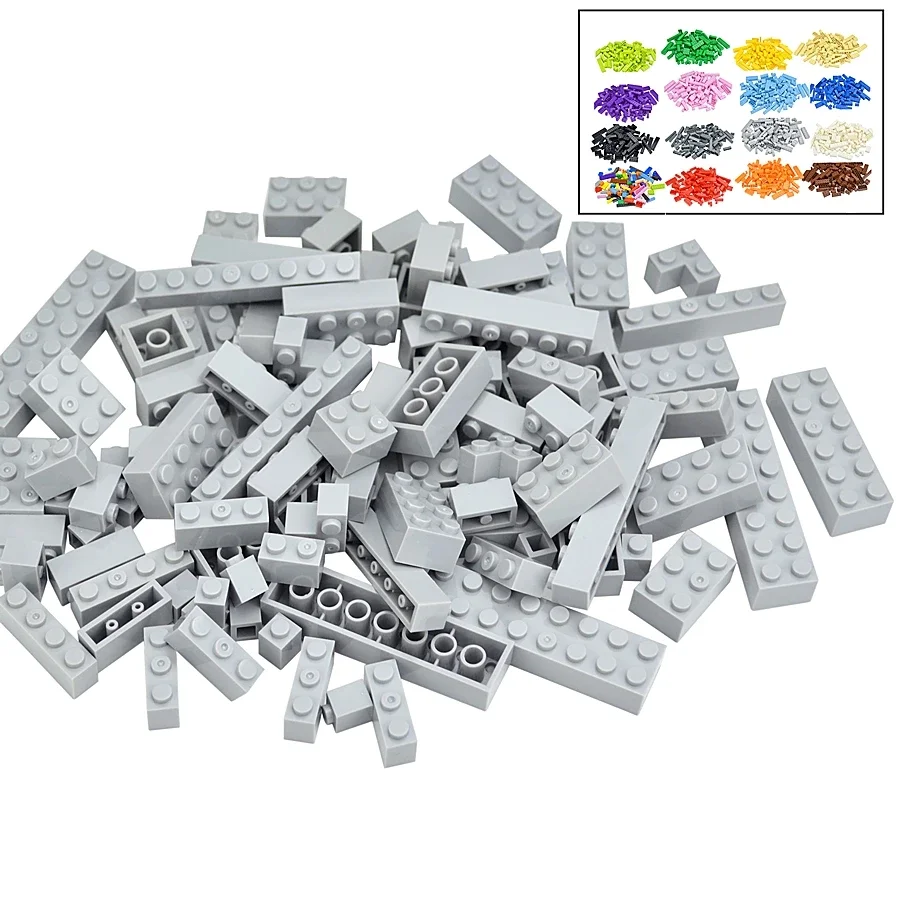 104Pcs 혼합 두꺼운 그림 빌딩 블록 12 크기 16 색상 호환 클래식 Baseplate Leduo 크리 에이 티브 장난감 어린이위한