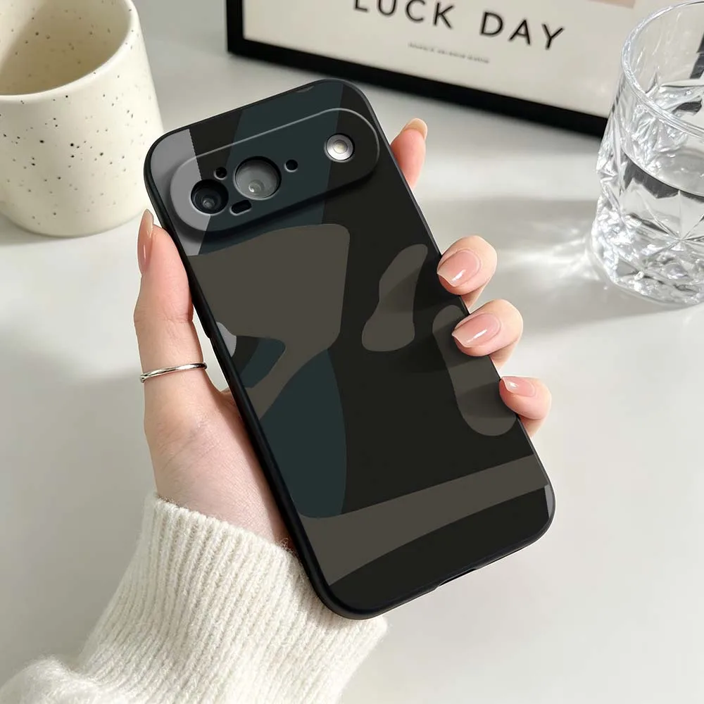 Graffiti Army Green Camouflage Black Soft Silicone Phone Case