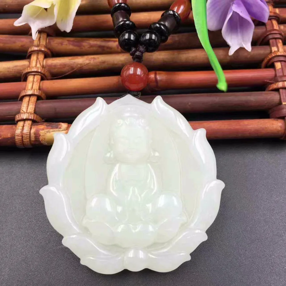 

Exquisite Hetian Jade Jixiang Baby Buddhat Pendant Beautiful Jewelry P0052