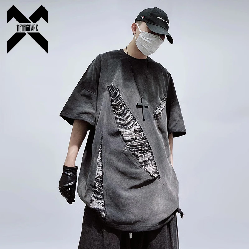Hip Hop Oversize Washed T-Shirt Vintage Streetwear Harajuku