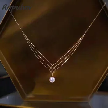 Pearl Necklace Korea Simple Design Sense Neck Chain