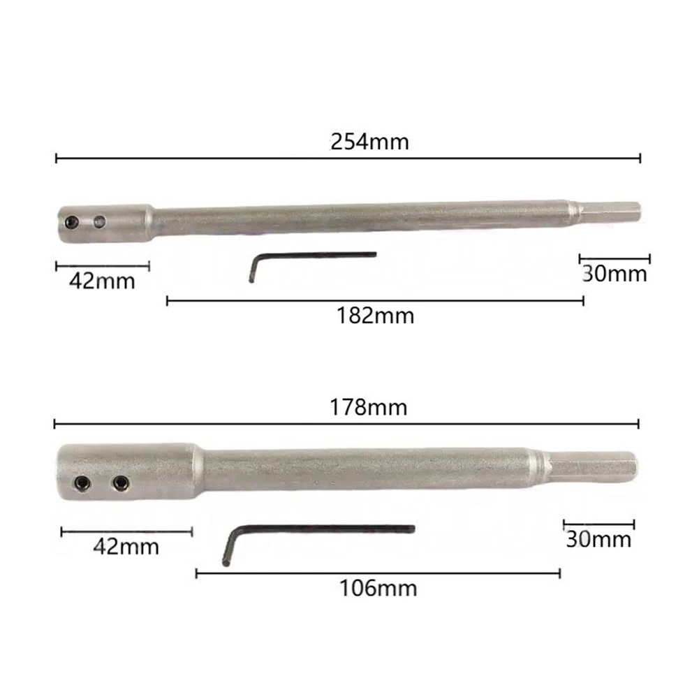 깊은 구멍 드릴링을 위한 확장 드릴링 깊이 추가 긴 공구 비트 연장(2개) - 드릴 비트 도구 연장 막대