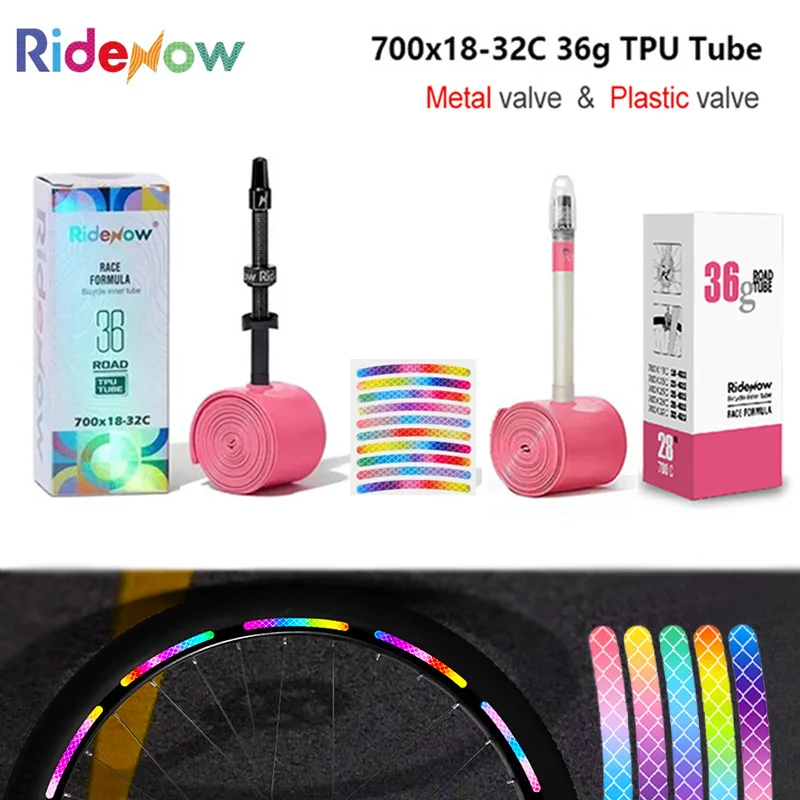 High-Performance Road Bike Inner Tube with Reflective Wheel Rim Sticker and Presta Valve