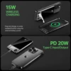 10000mAh Ultra Slim Power Bank for MagSafe,Magnetic Wireless 20W Fast Charging Portable Battery For iPhone Samsung Xiaomi iWatch 3