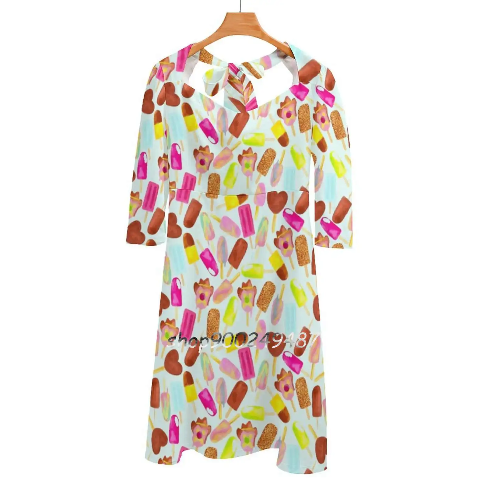 

Aussie мороженое-новинка-синие вечерние платья миди сексуальное платье женское милое цельнокроеное платье корейская мода макияж