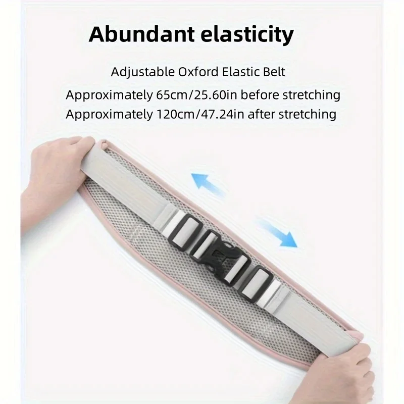 Waterproof Sports Fanny Pack Large Capacity Unisex Outdoor Running Cycling Multifunctional Waist Phone Bag Breathable Anti-slip