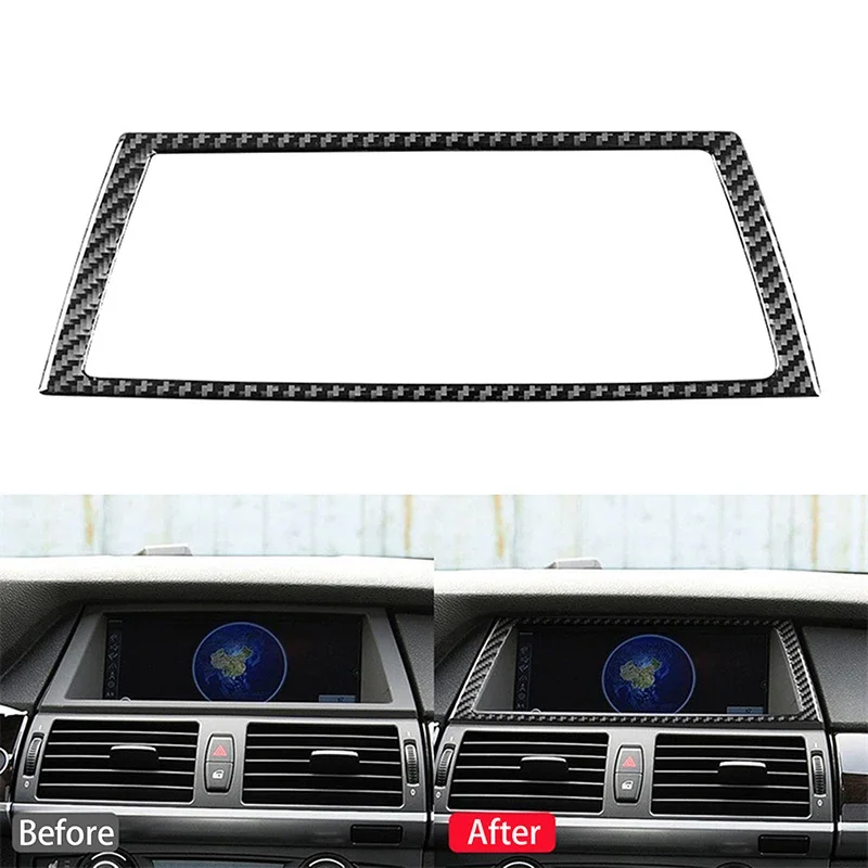 

Центр GPS-навигации автомобиля, рамка, обшивка, подходит для BMW X5 E70 2008 2009 2010 2011 2012 2013, аксессуары для стайлинга интерьера автомобиля