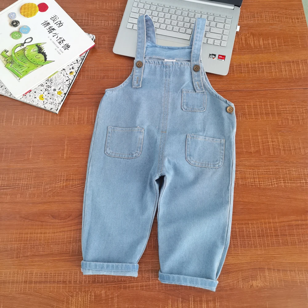 IENENS Kids Baby Clothing Boys Girls Jumper Dungarees Infant Playsuit Pants Denim Jeans Overalls Toddler Jumpsuits