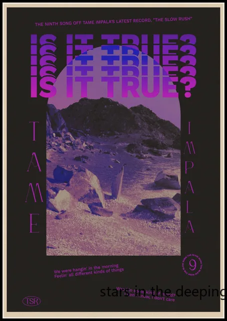 thumbnail image 1 of Pósteres de arte psicodélico de la gira de la banda de rock rapero retro Tame Impala, cuadros en lienzo, impresiones de pared, imágenes para la decoración del hogar y la sala de estar, 1 of 5