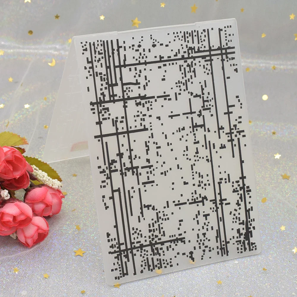 Mosaic Pattern 3D Embossing Folders For DIY Scrapbooking Paper Card Making Craft Plastic Template Stencil plastic embossing folder embossing folder