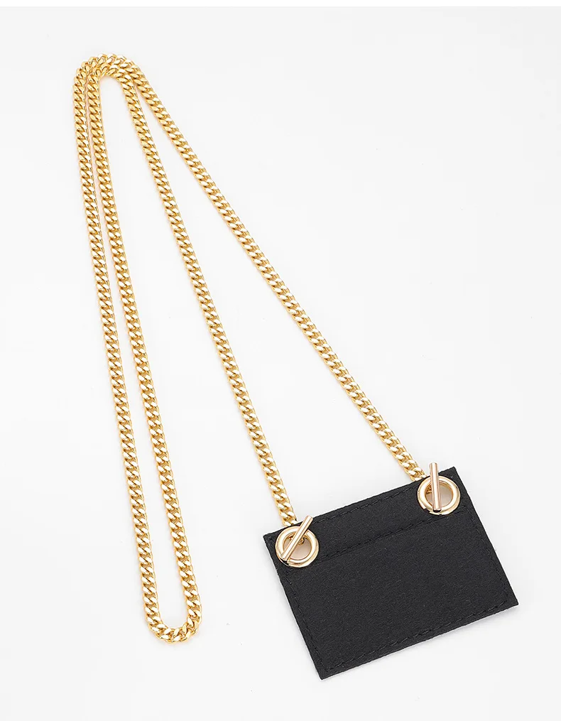 Retrofit Purse T Chain Strap For Y SL Bag Inner Bags Accessories Handbags Purse Insert Felt Liner Bag Crossbody Chain Straps handbag organizer felt bag organizer