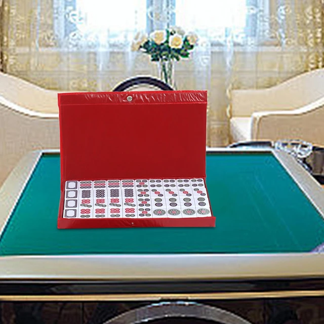 Tradicional jogo mahjong chinês para viagens em família, jogo de tabuleiro  portátil com telhas tradicionais, 144pcs - AliExpress