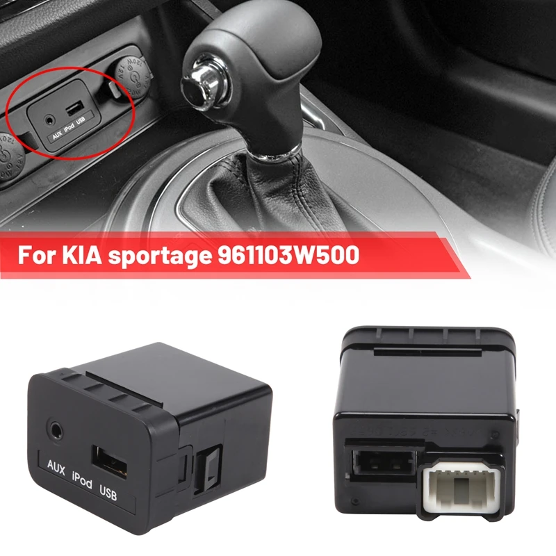 ABS AUX USB Jack Assy Socket Assembly For KIA Sportage USB Reader Ipod